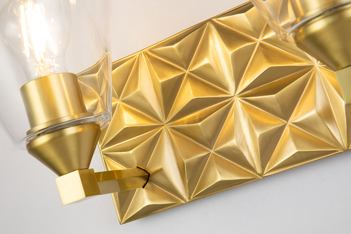 Gilded Nola Alpha 2 Light koupelnové svítídlo mosaz