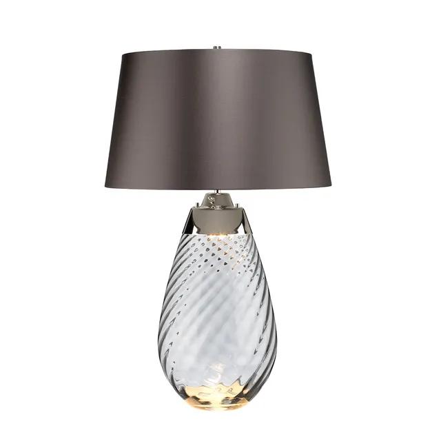 Gilded Nola Lena stolní lampa kouřová velká