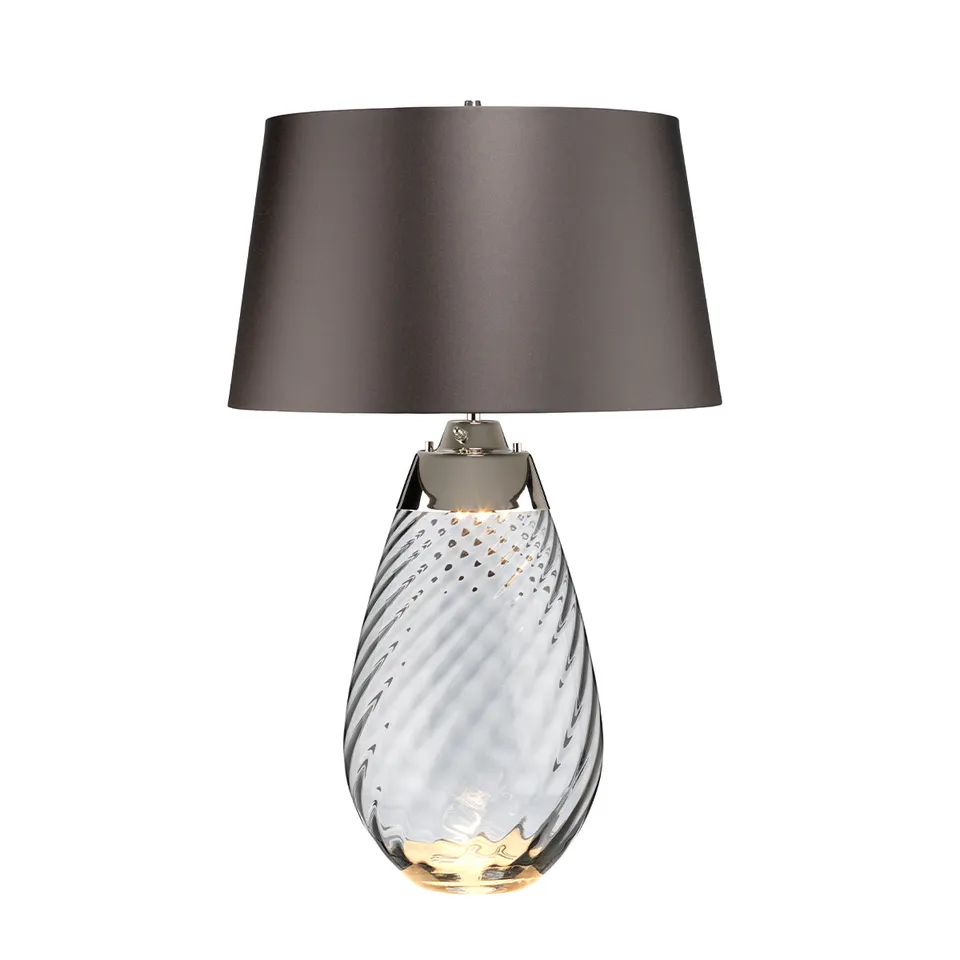 Gilded Nola Lena stolní lampa kouřová velká