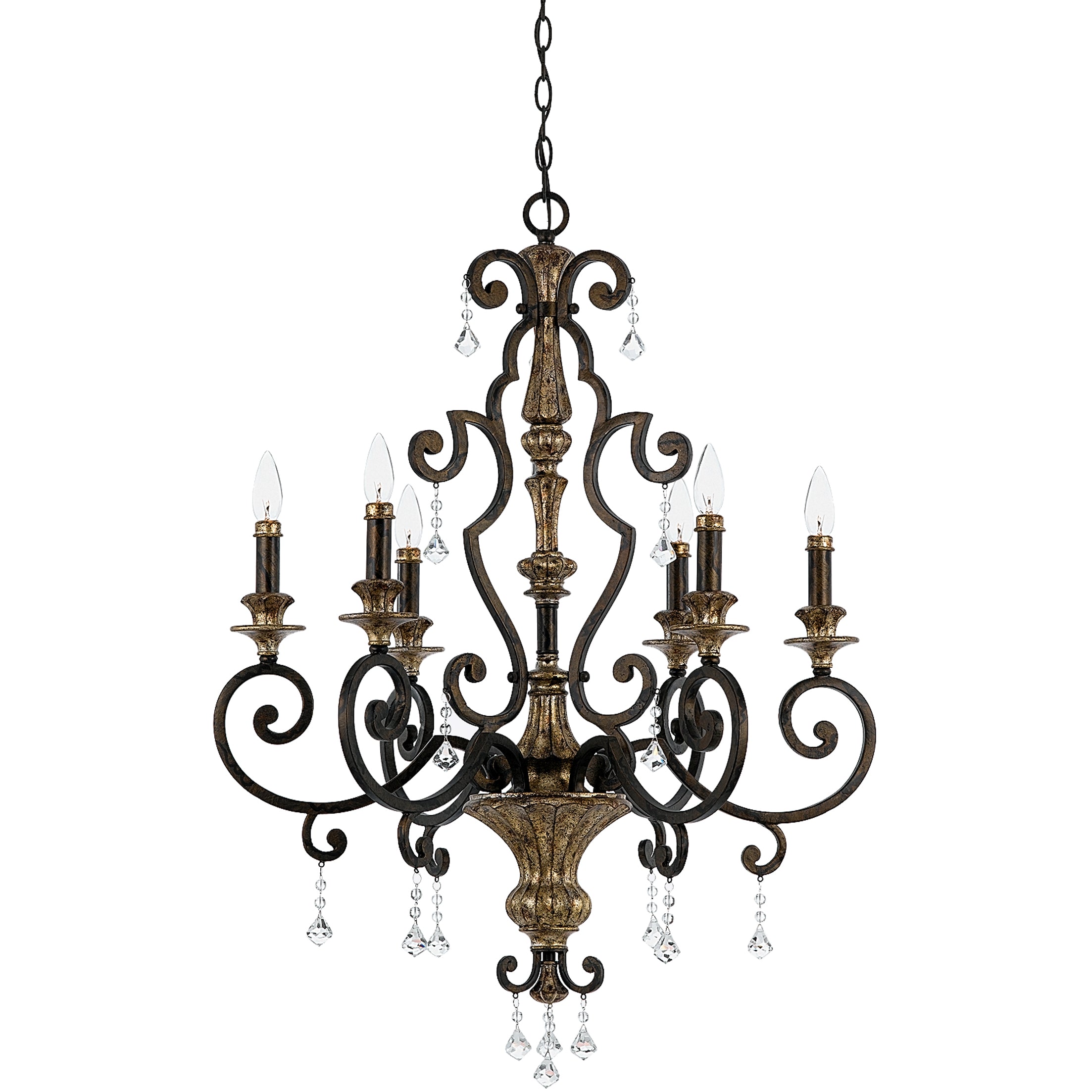 Quoizel Marquette lustr Heirloom s krystaly