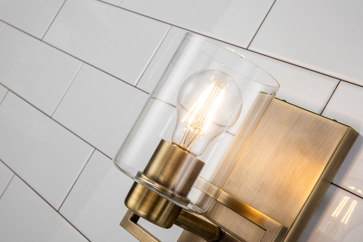 Gilded Nola Estes 1 Light koupelnové svítídlo mosaz