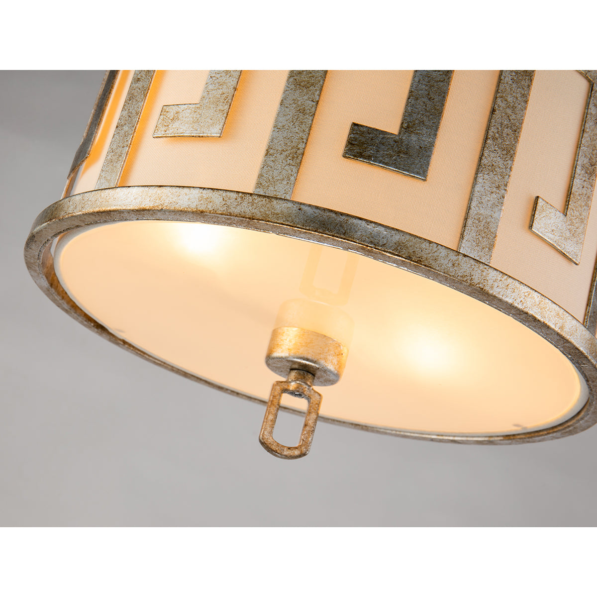 Gilded Nola Lemuria 2 Light Flushmount stropní svítidlo stříbrné