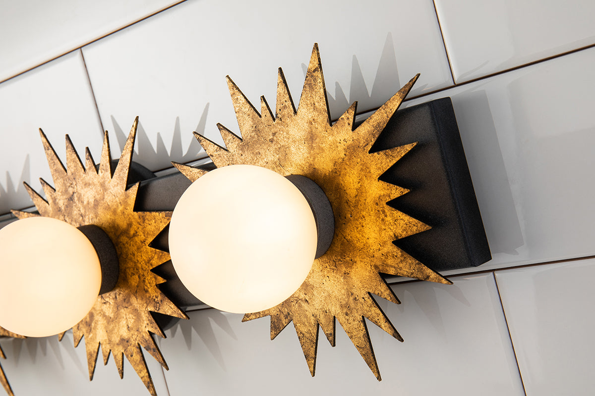 Gilded Nola Soleil koupelnové svítidlo 3 světla globes