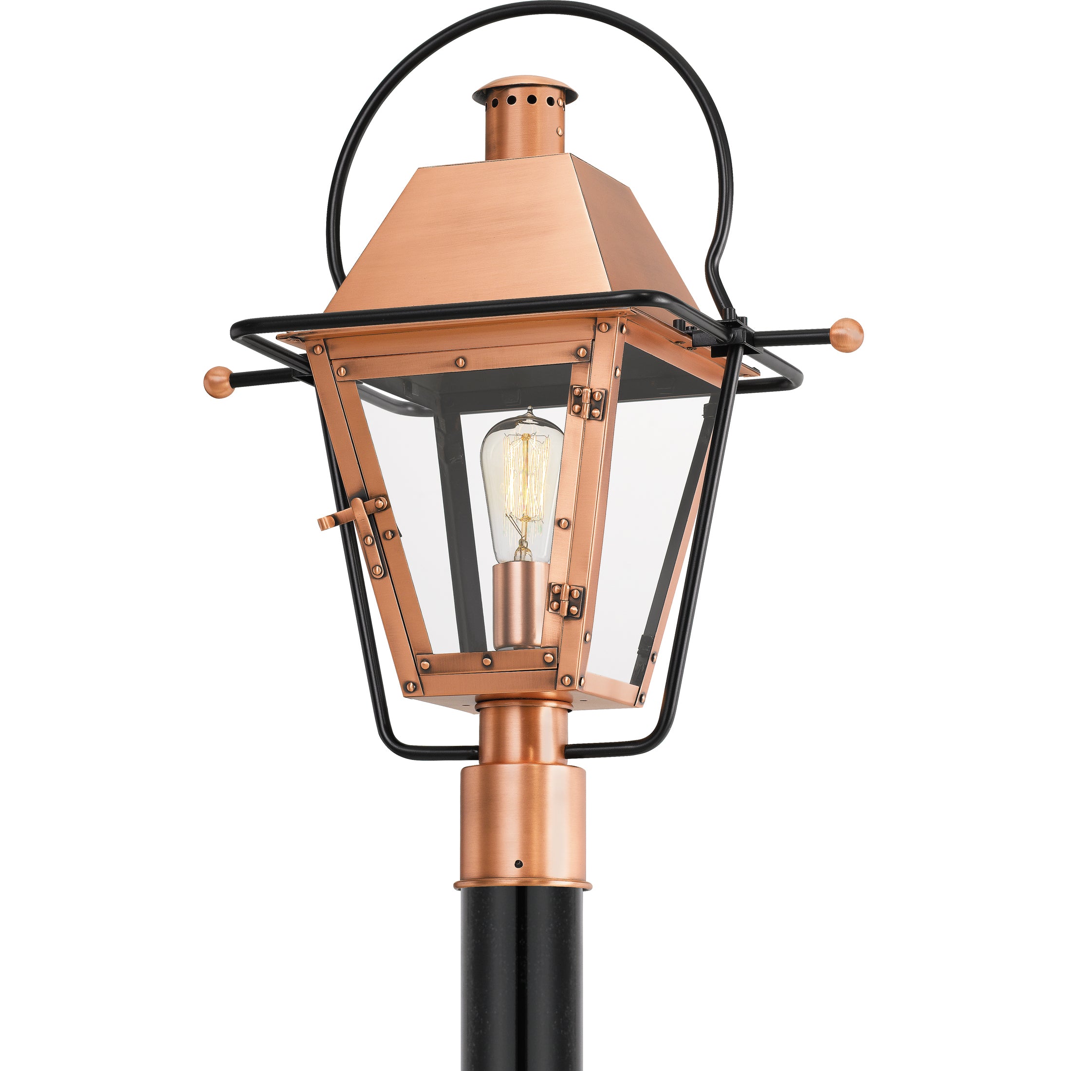 Quoizel Rue De Royal Post Light sloupková lampa měděná