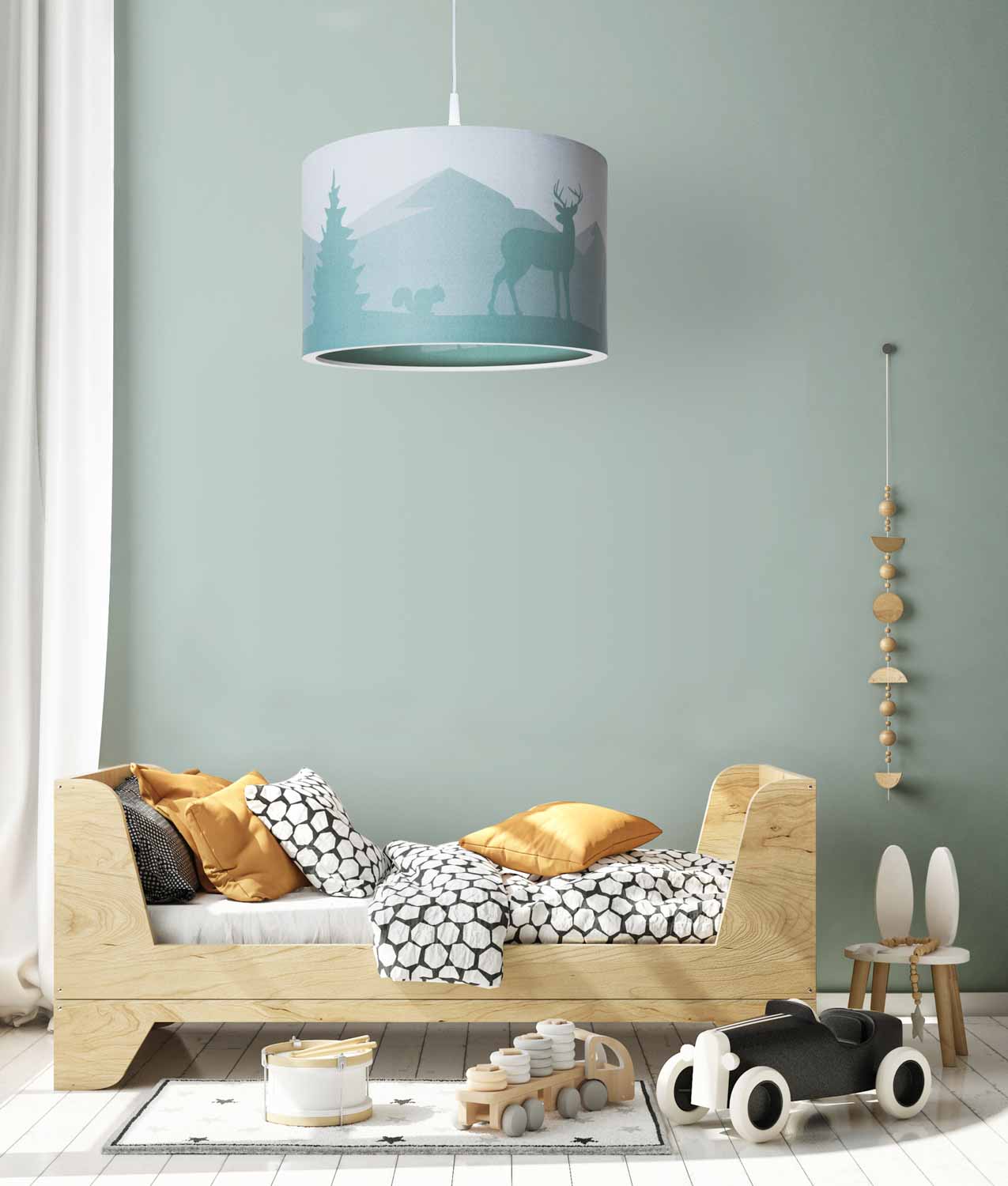 Elobra Scandi Wald závěsné svítido mint 40 cm
