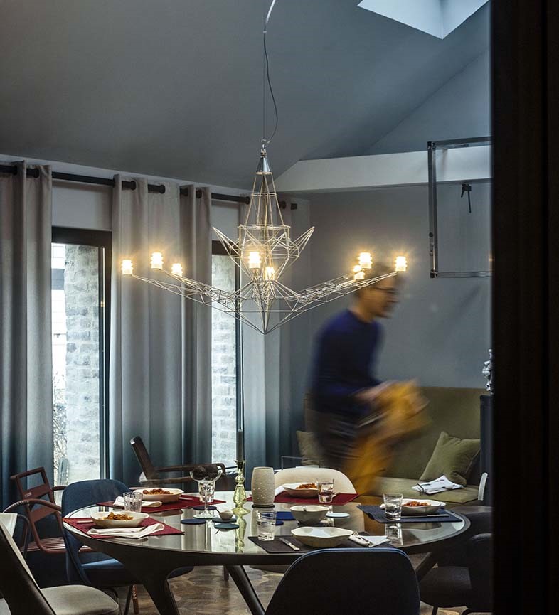 Foscarini Lightweight závěsný lustr drátěný