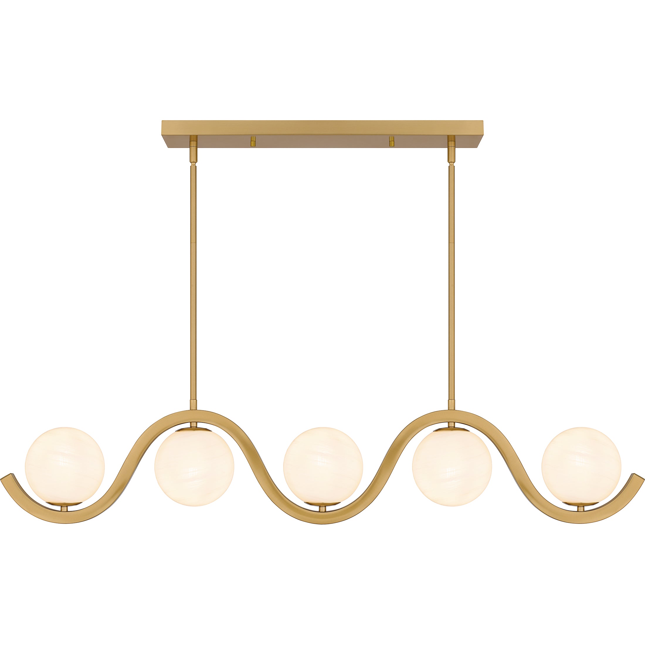 Quoizel Spherical Island Light lustr brushed nickel