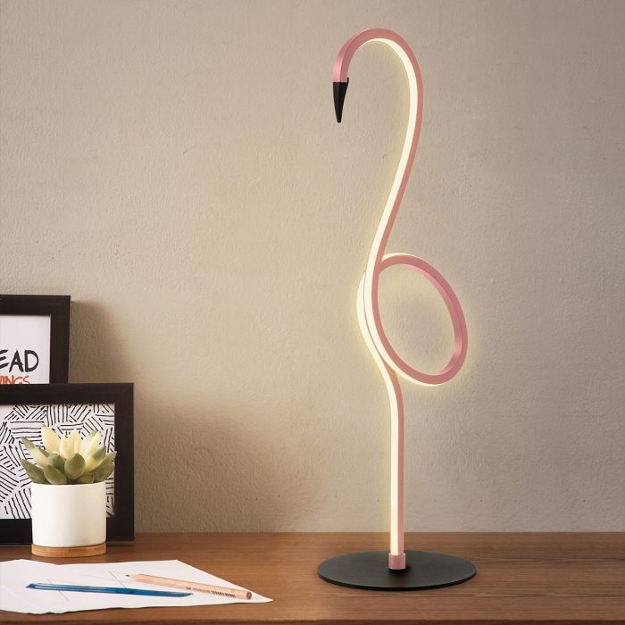 Gilded Nola Flamingo LED stolní lampa růžová