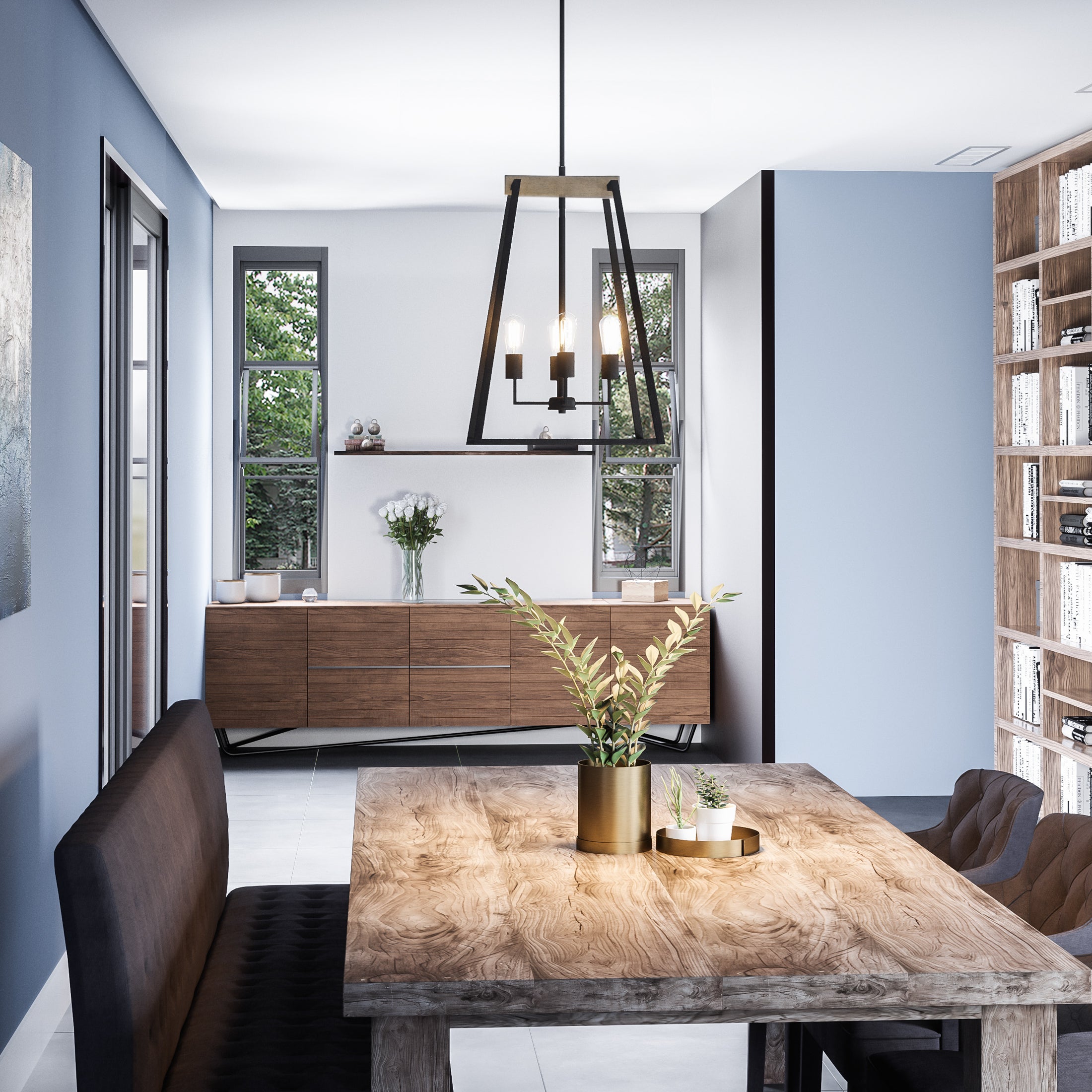 Quoizel Brockton Pendant svítidlo Grey Ash 17,5"