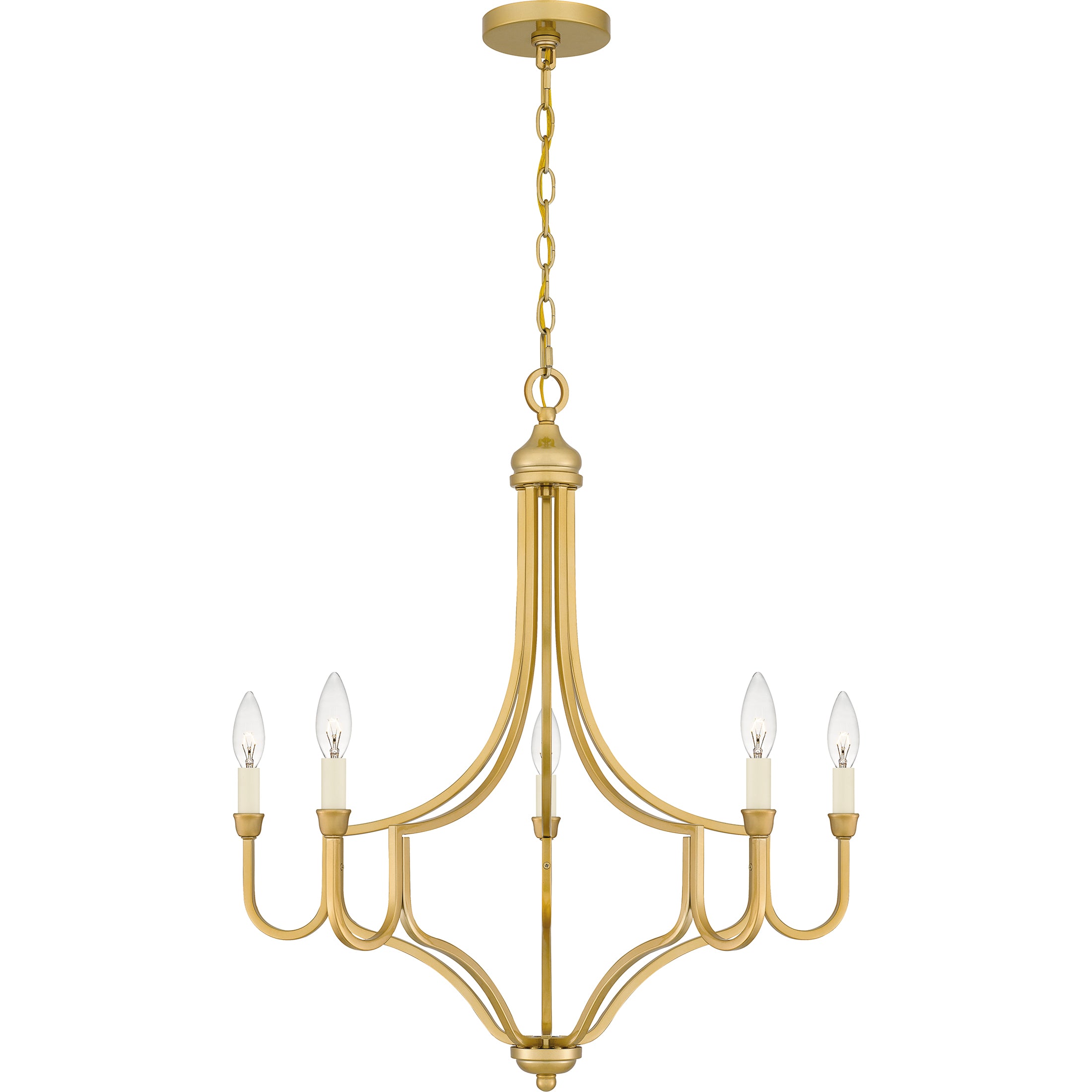 Quoizel Mabel Chandelier lustr světle zlatá