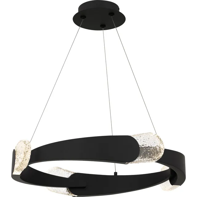 Quoizel Saffron závěsné svítidlo Matte Black LED