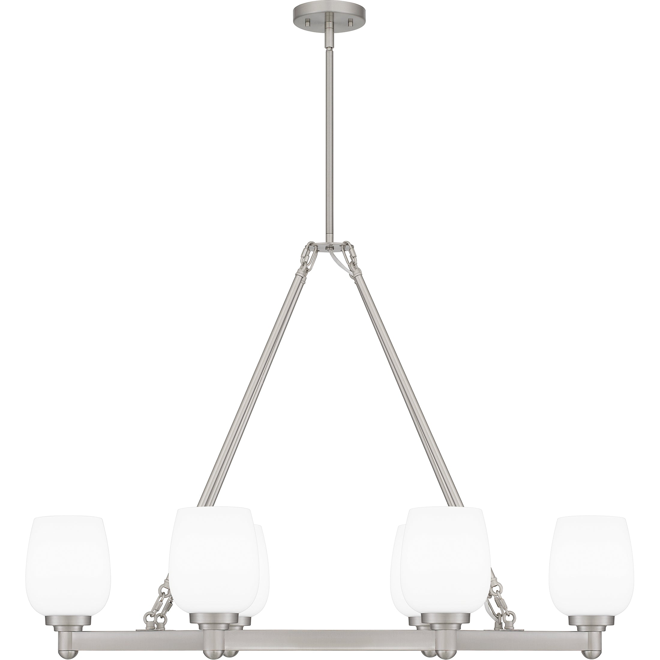 Quoizel Penning Island ostrůvkové svítidlo Brushed Nickel