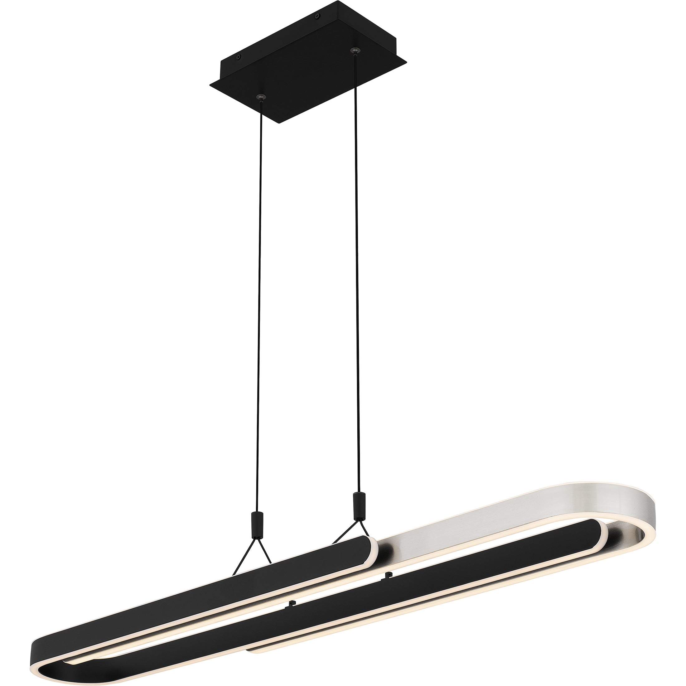 Quoizel Mira Island Light LED lustr matte black lineární