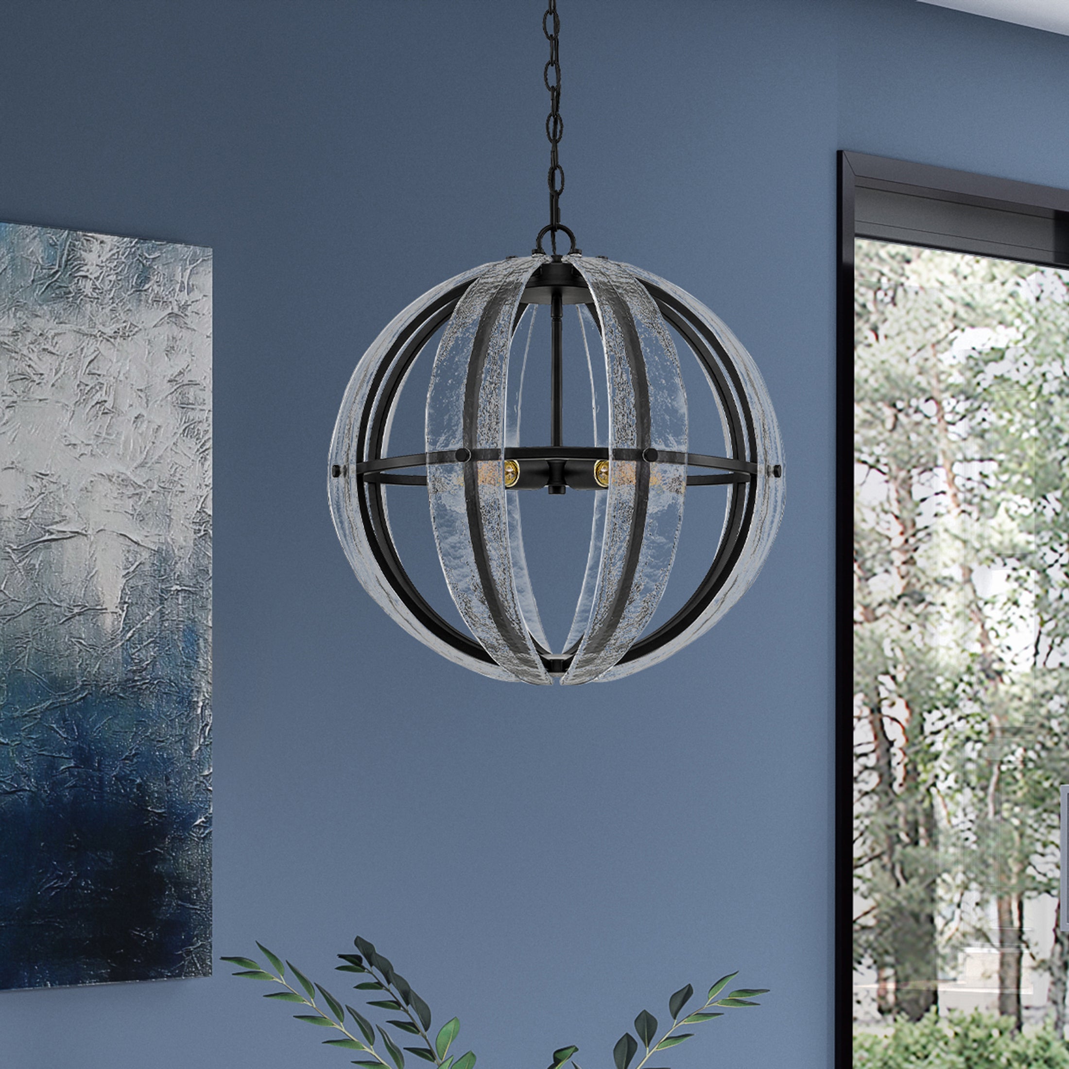 Quoizel Dre Pendant závěsné svítídlo matte black kov