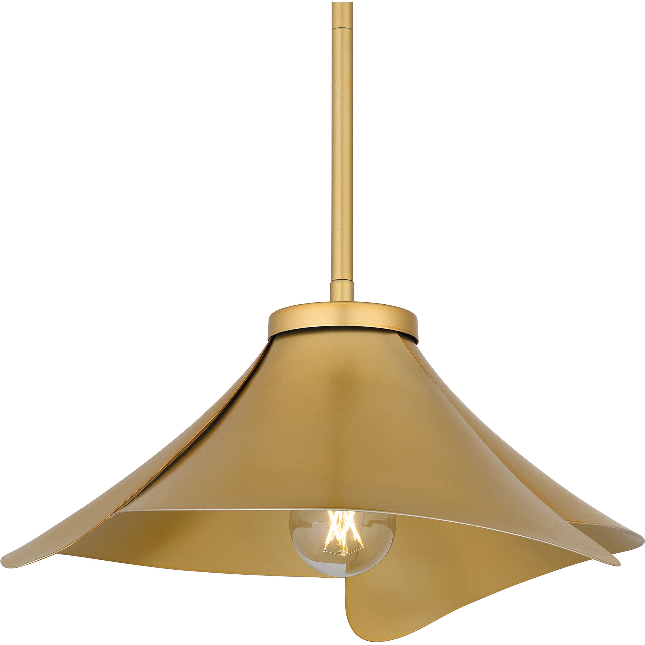 Quoizel Wisp závěsná lampa matná černá zlatá