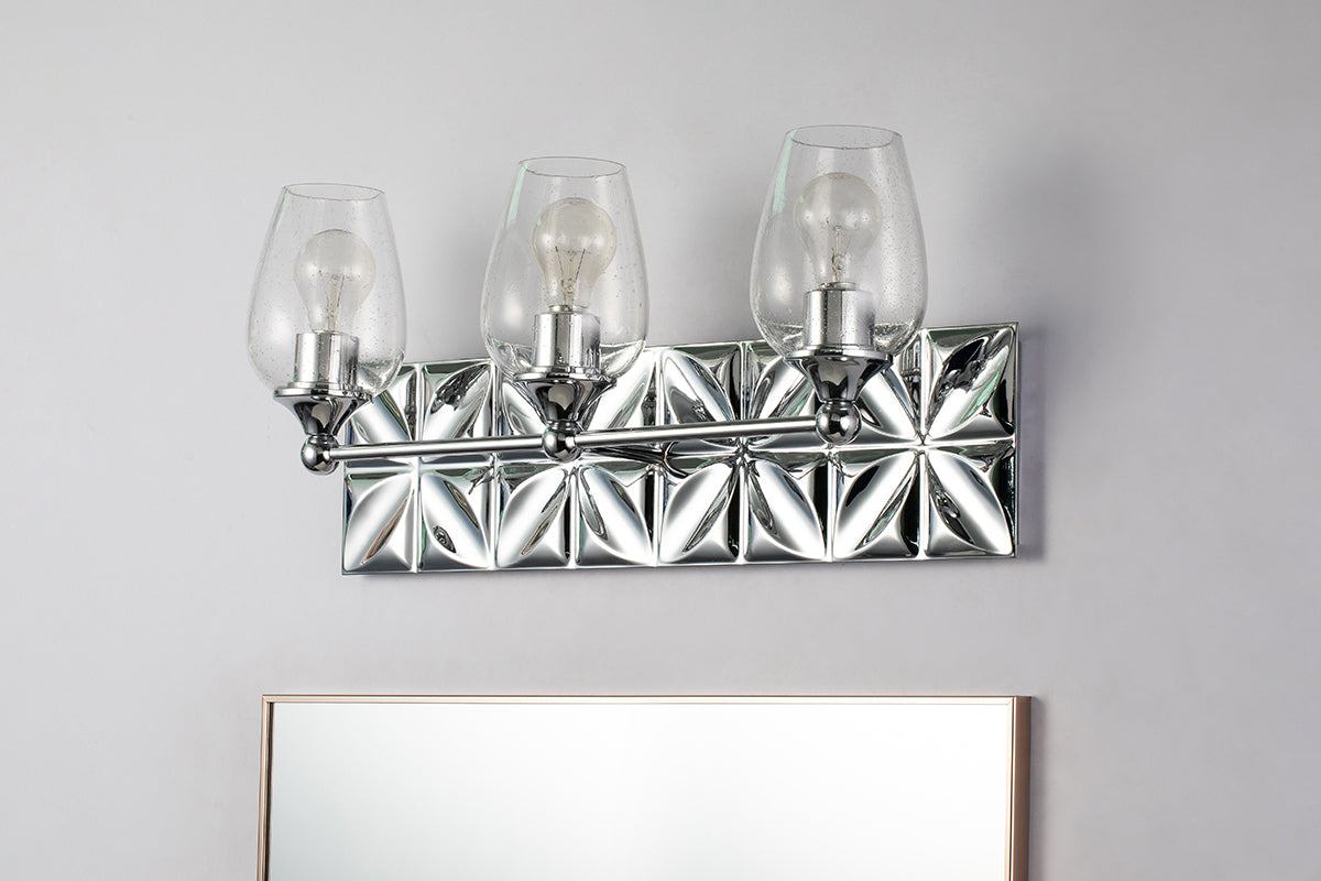 Gilded Nola Epsilon 3 Light koupelnové svítídlo chrom