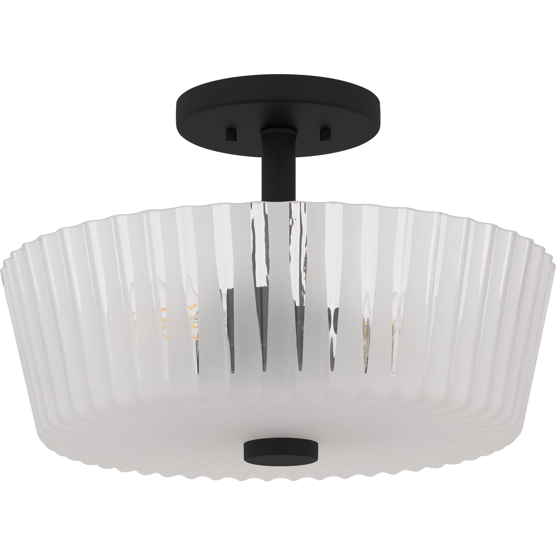 Quoizel Gray Semi-Flush stropní svítlo černé sklo
