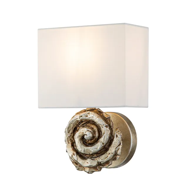 Gilded Nola Swirl nástěnné svítidlo stříbrné