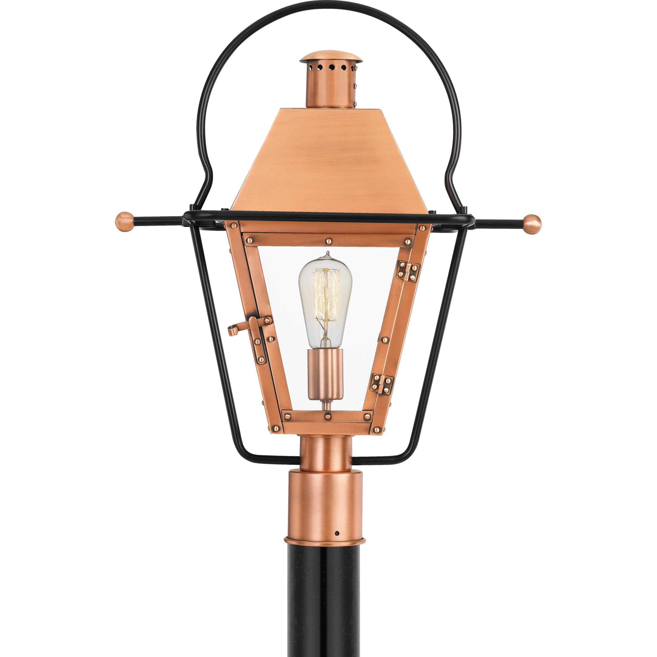 Quoizel Rue De Royal Post Light sloupková lampa měděná