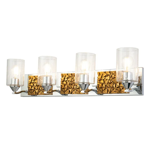 Gilded Nola Bocage 4 Light koupelnové svítídlo chrom zlato