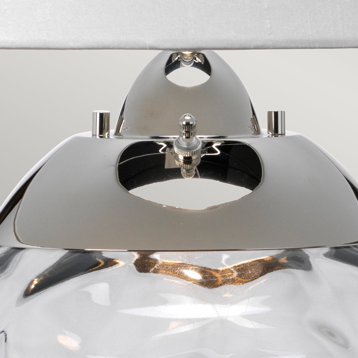 Gilded Nola Samara stolní lampa kouřová