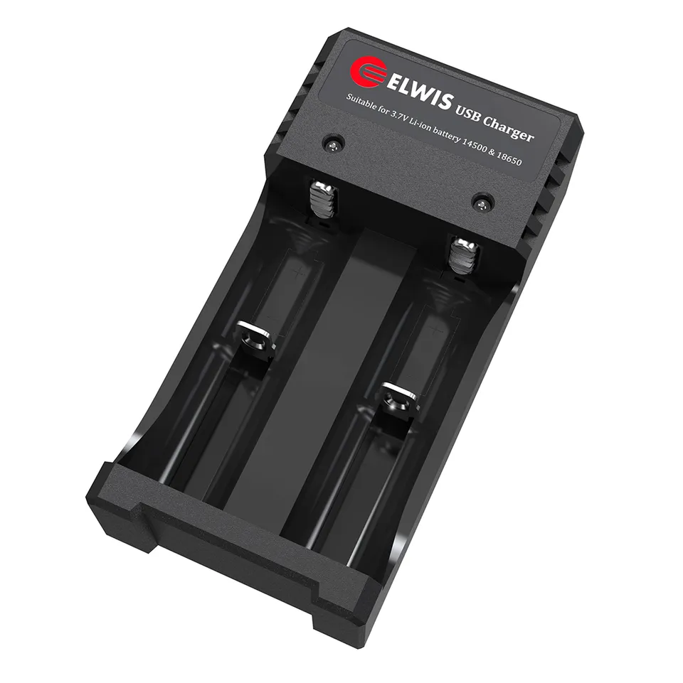 Elwis duální nabíječka baterií BAT002 s USB kabelem