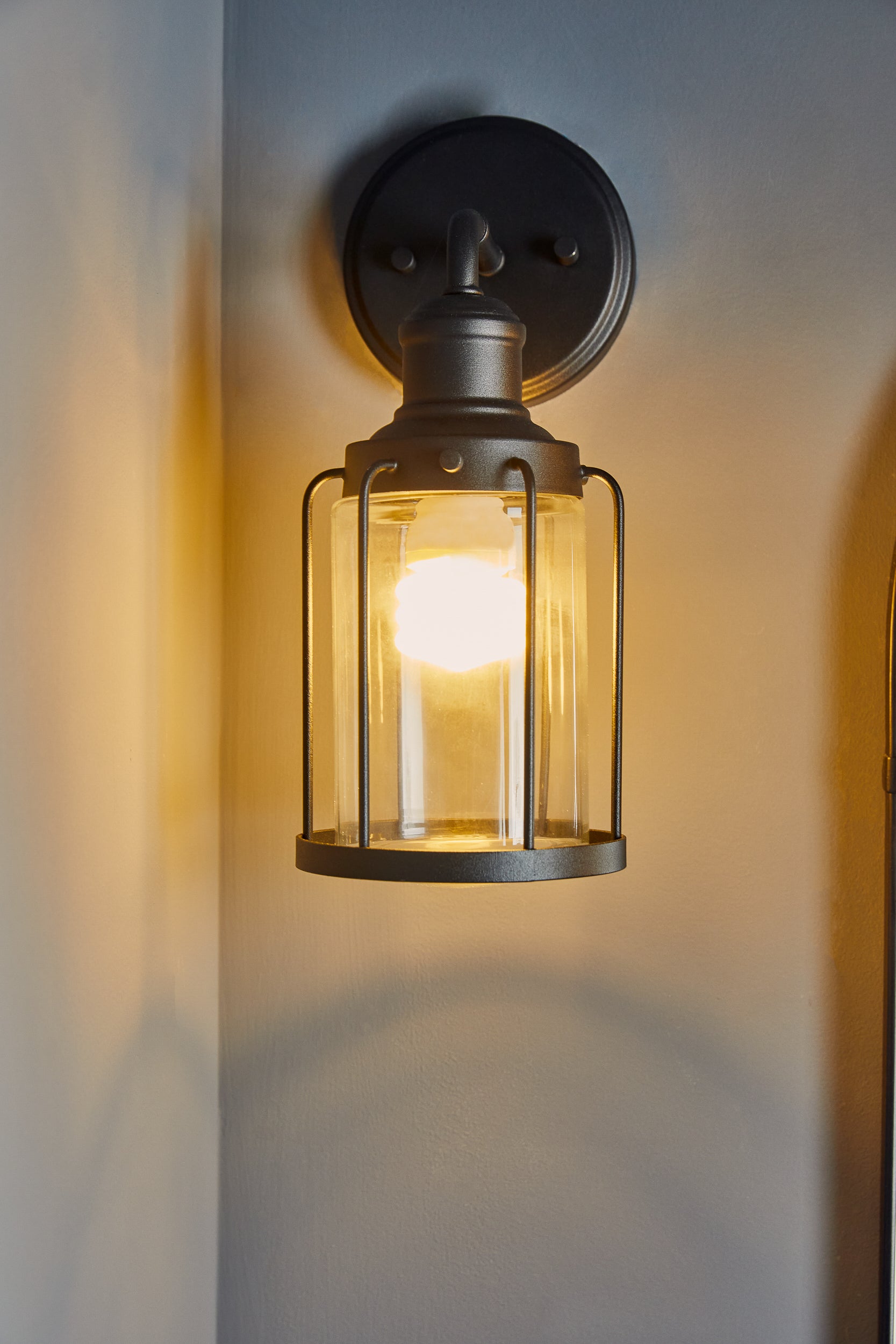 Quoizel Ludlow Wall Sconce nástěnná lampa černá klec