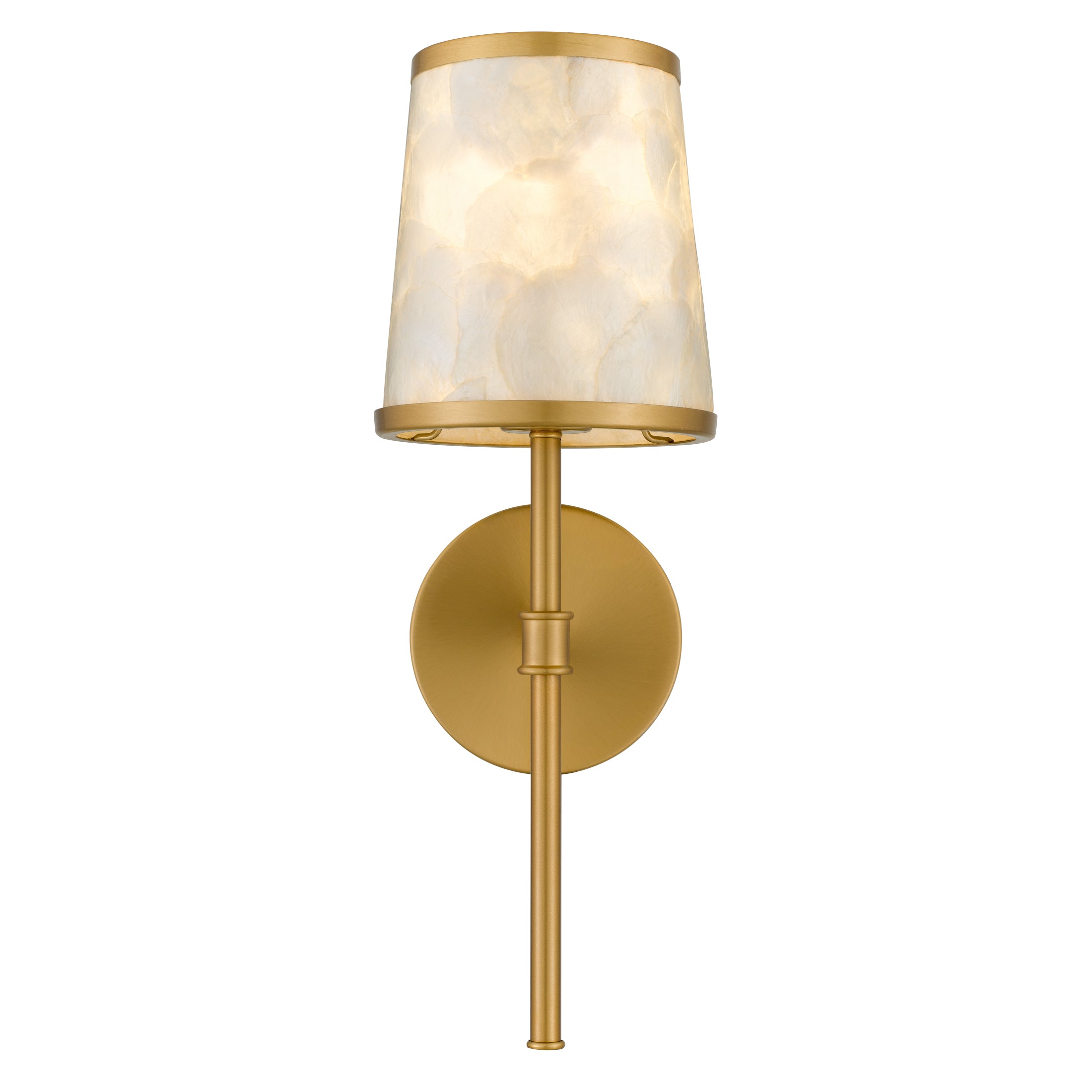 Quoizel Windley nástěnné svítidlo Brushed Gold kapiz