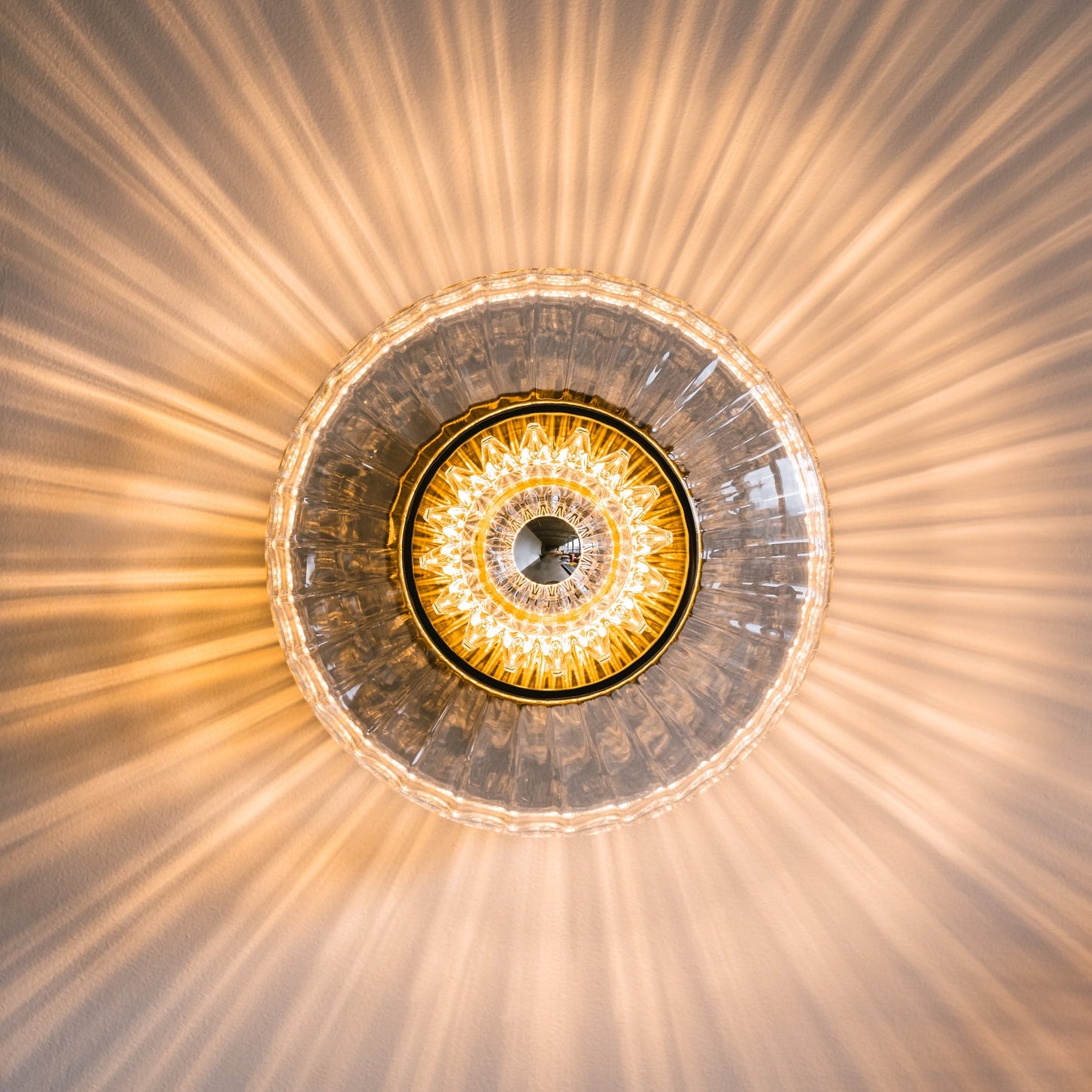 DESIGN BY US New Wave Optic Wall nástěnná lampa vlnité sklo