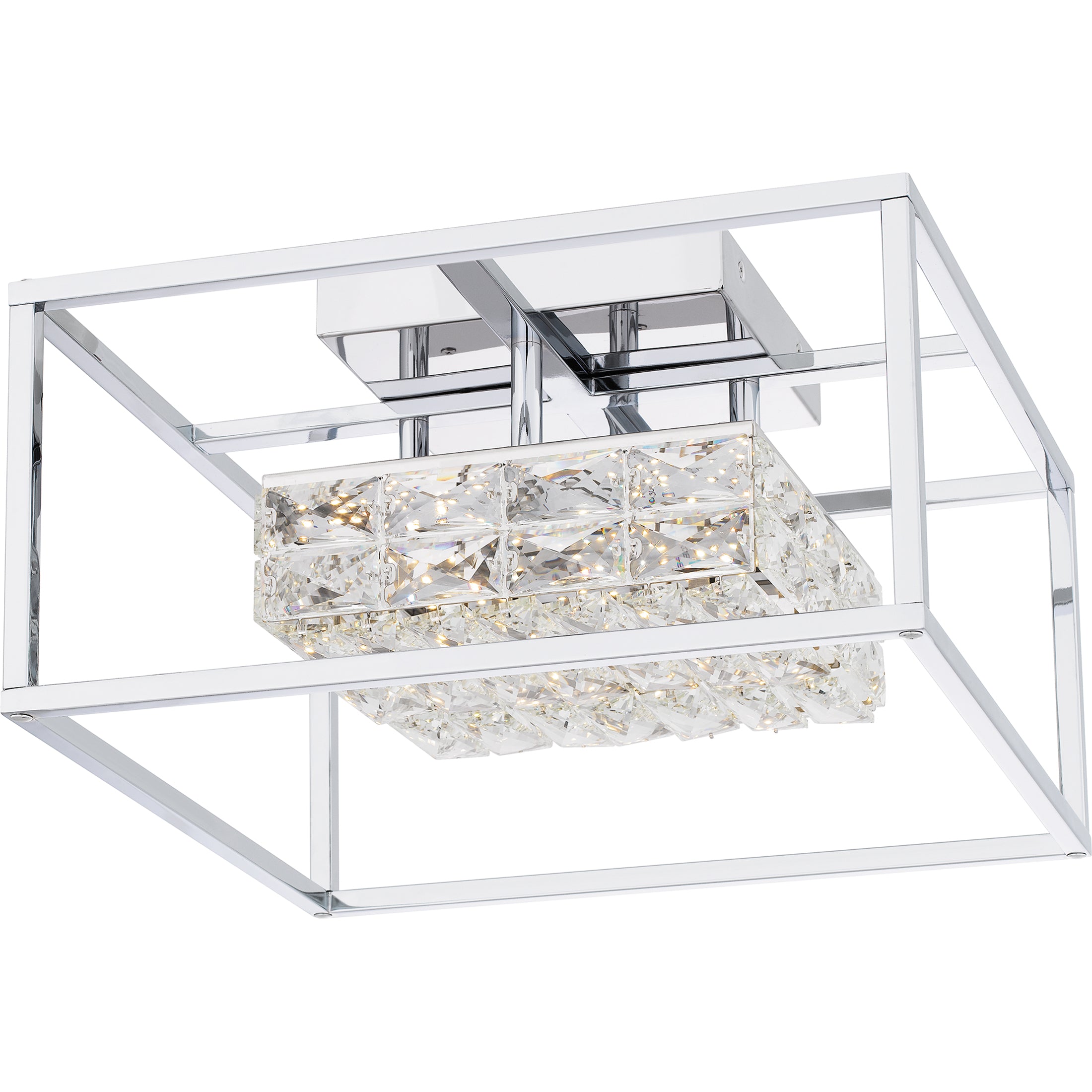 Quoizel Dazzle Semi-Flush Mount stropní svítidlo černá LED