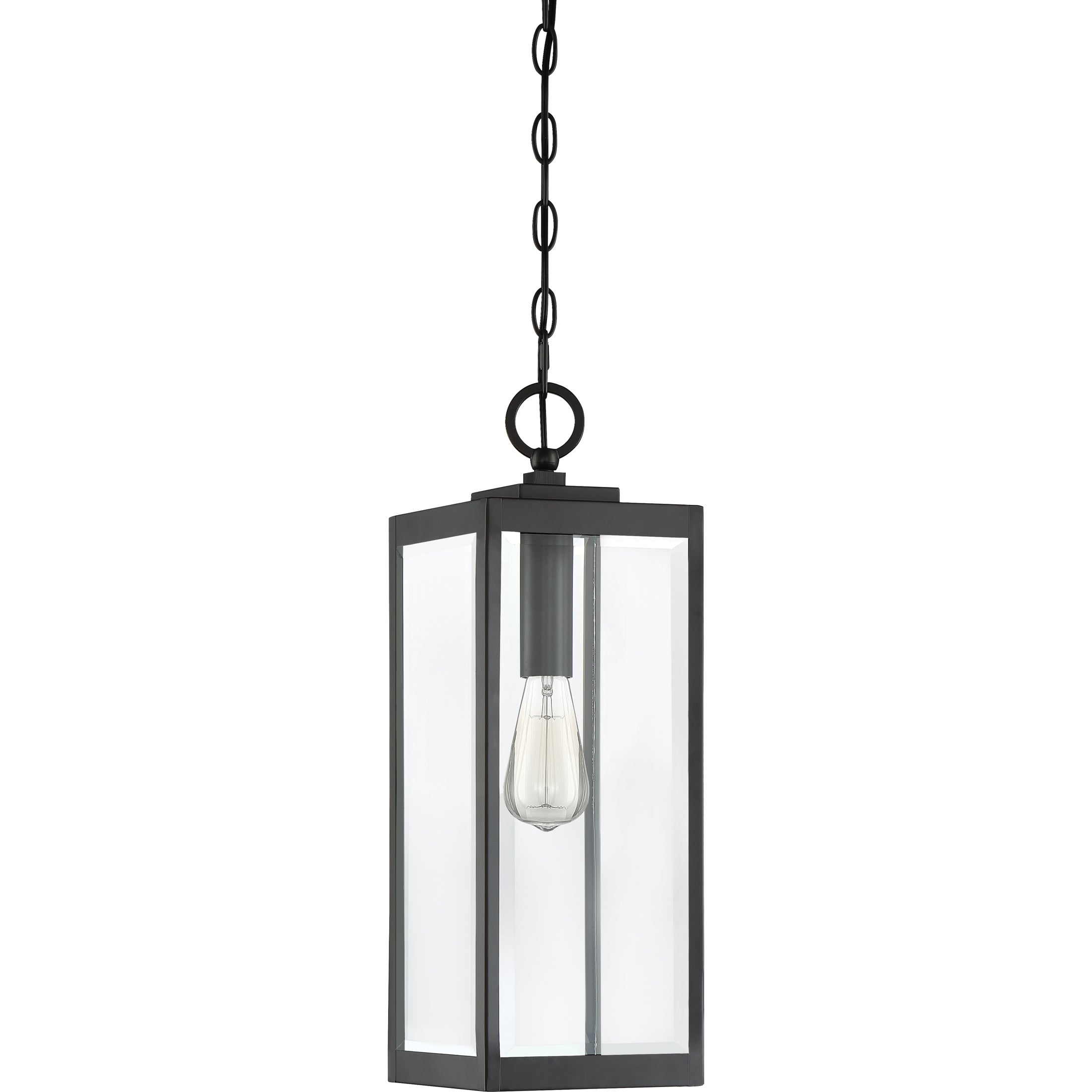 Quoizel Westover závěsná lampa earth black ocelová