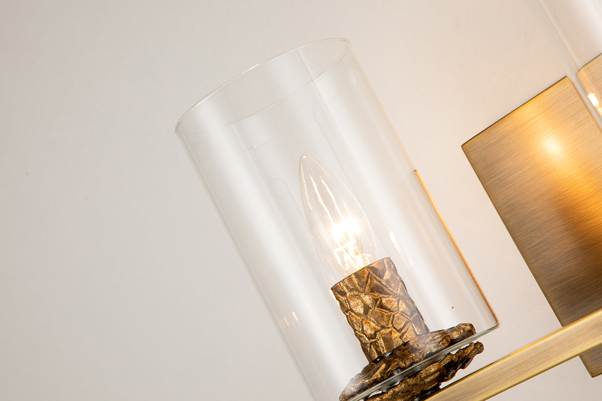 Gilded Nola Bolivar 2 Light koupelnové světlo čiré