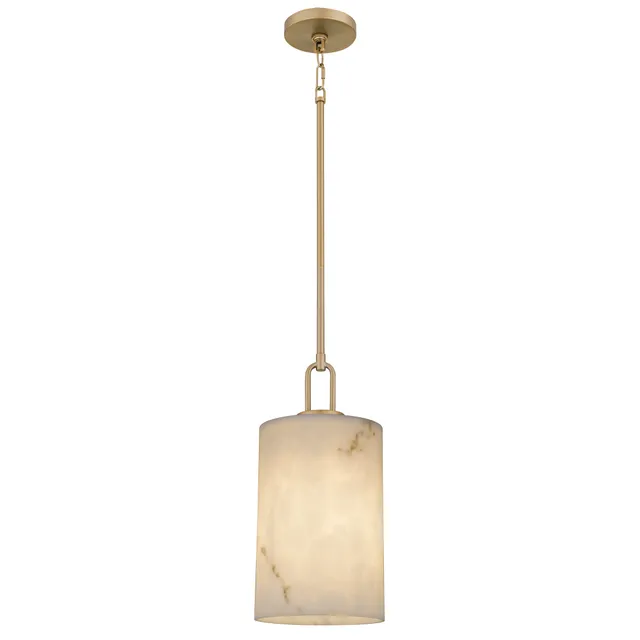 Quoizel Gianna Mini Pendant závěsné světlo bronze gold alabastr