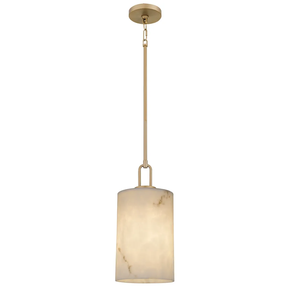 Quoizel Gianna Mini Pendant závěsné světlo bronze gold alabastr