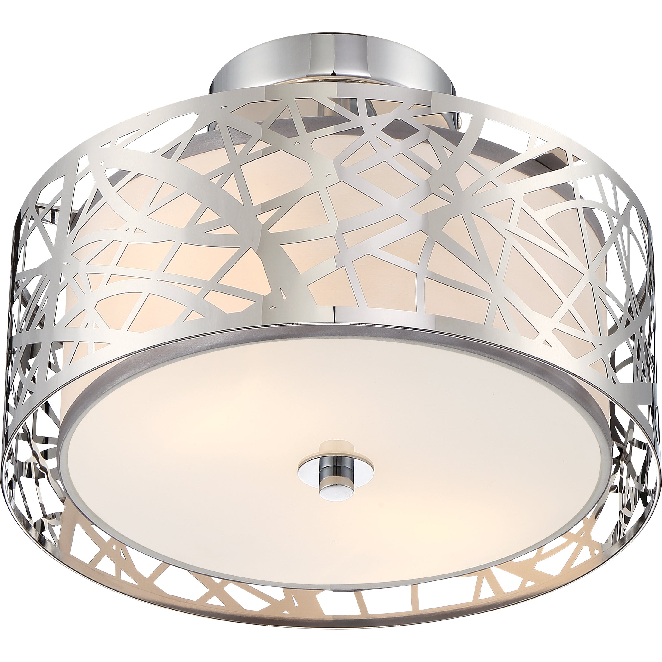 Quoizel Abode Semi-Flush stropní svítidlo chrom