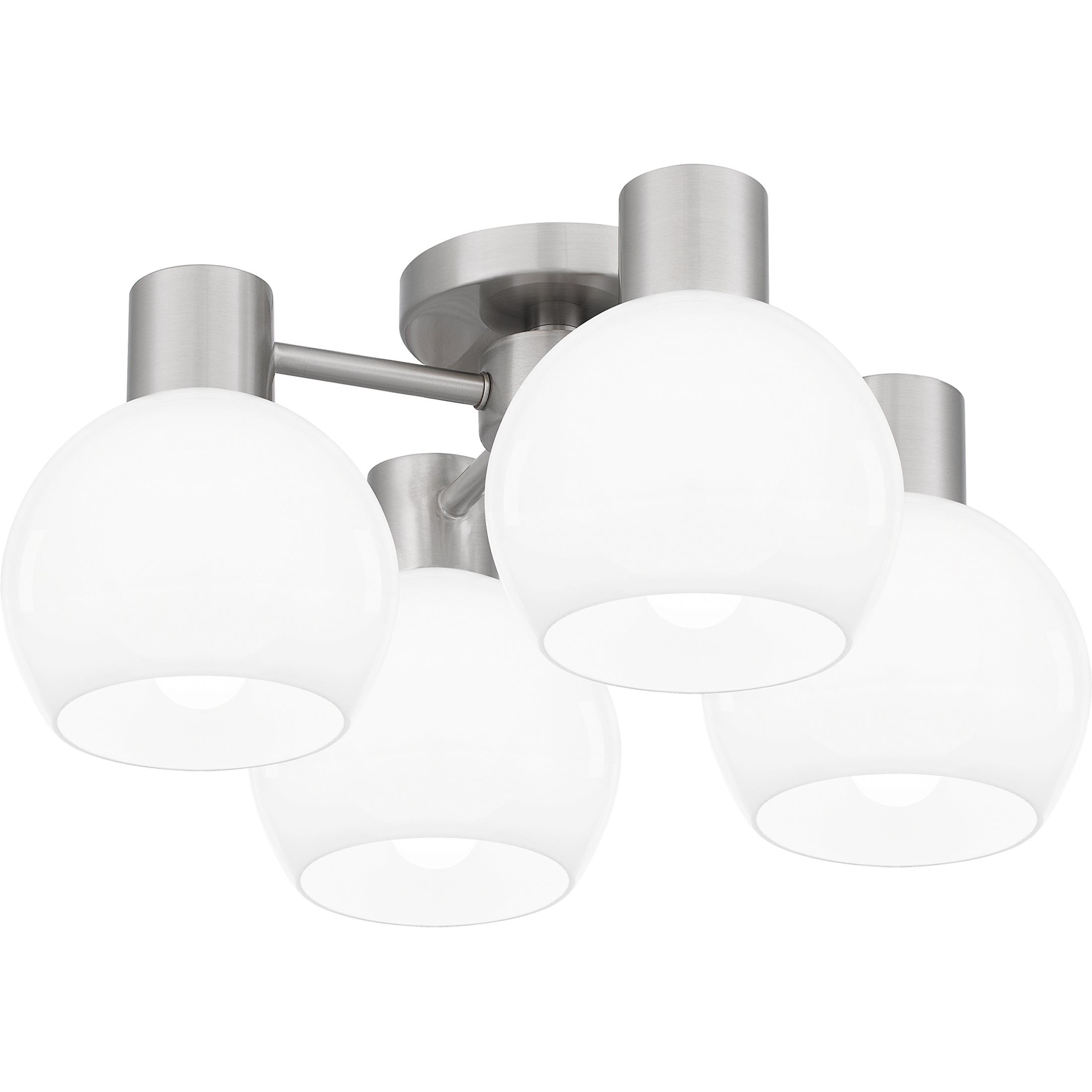Quoizel Donahue stropní svítídlo brushed nickel opál