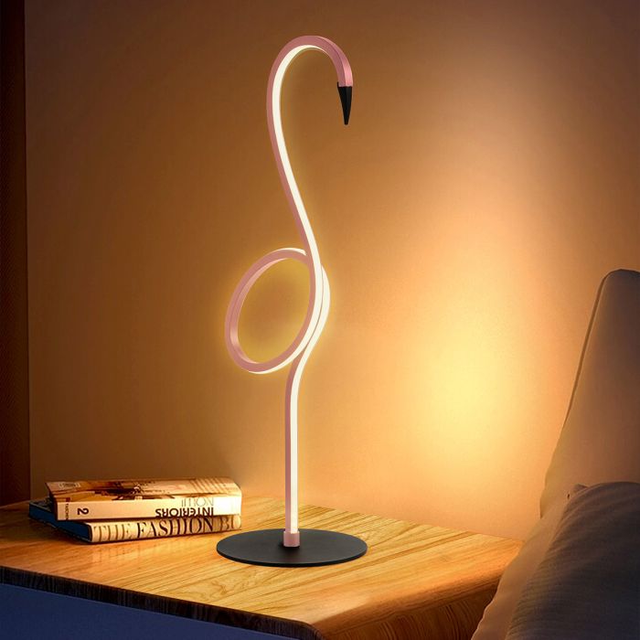 Gilded Nola Flamingo LED stolní lampa růžová