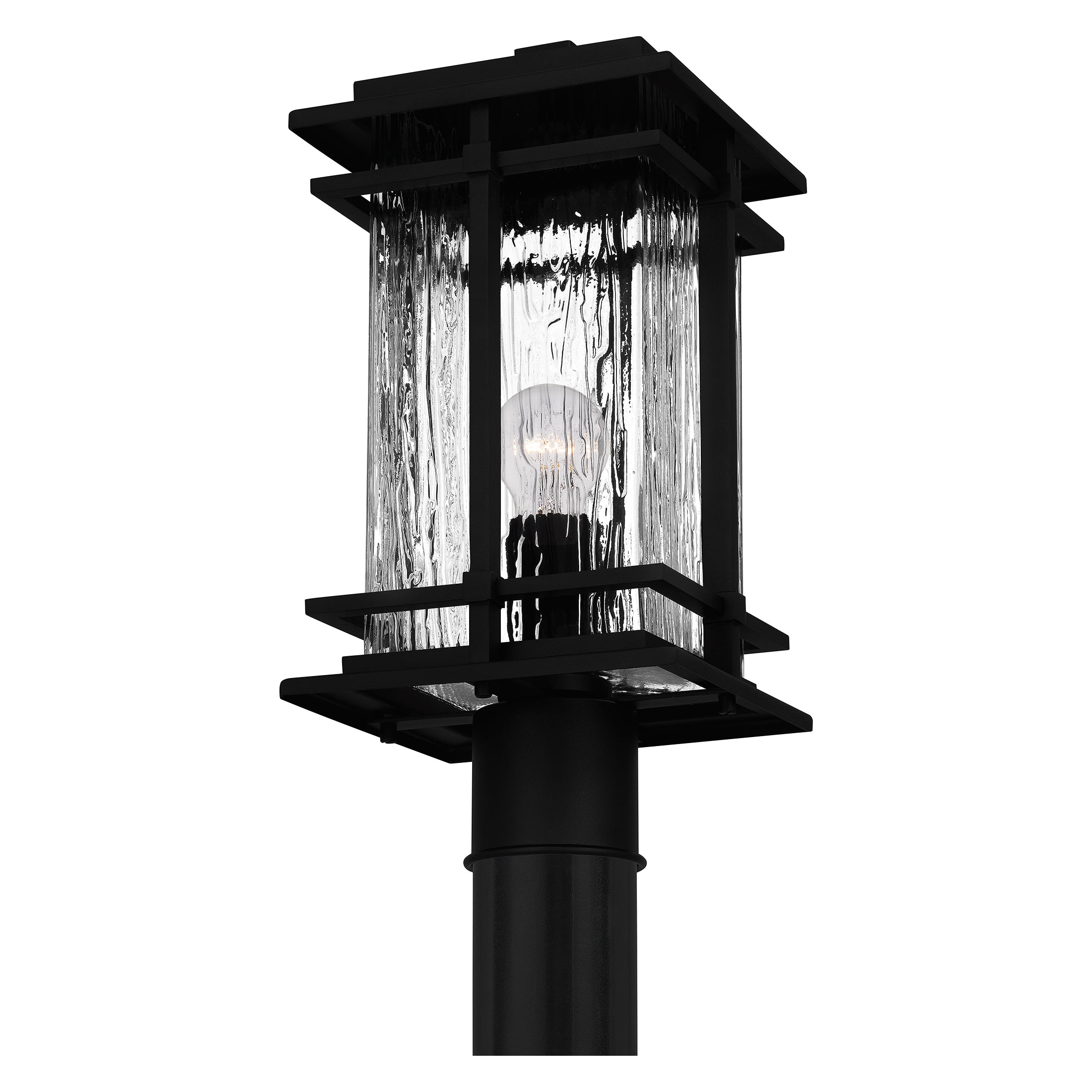 Quoizel McAlister venkovní sloupová lampa Earth Black