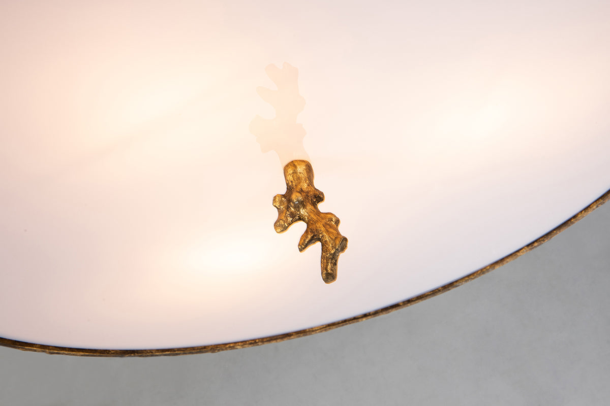 Gilded Nola Trellis 20 stropní svítidlo opálové sklo