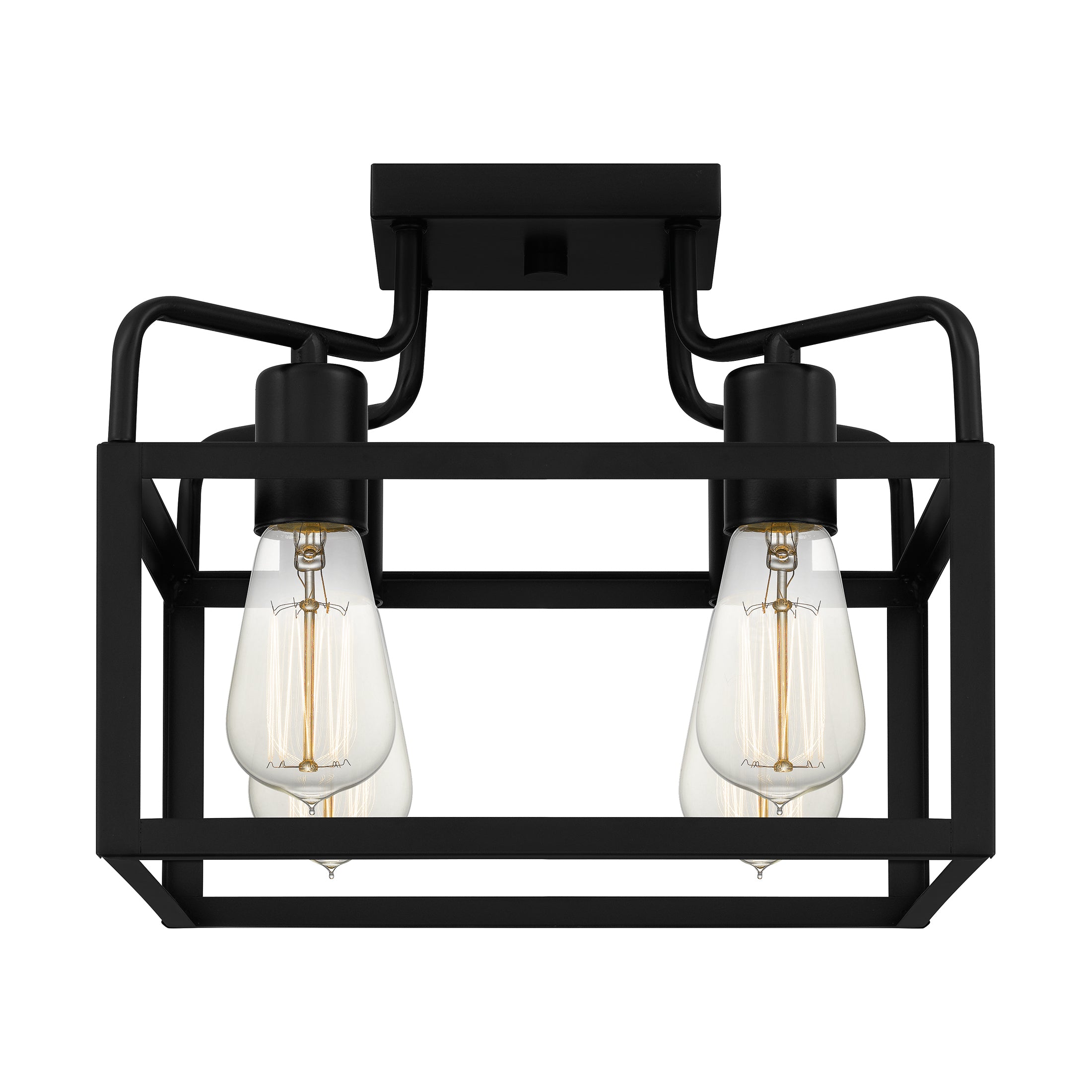 Quoizel Paulsen Semi-Flush stropní svítídlo černé