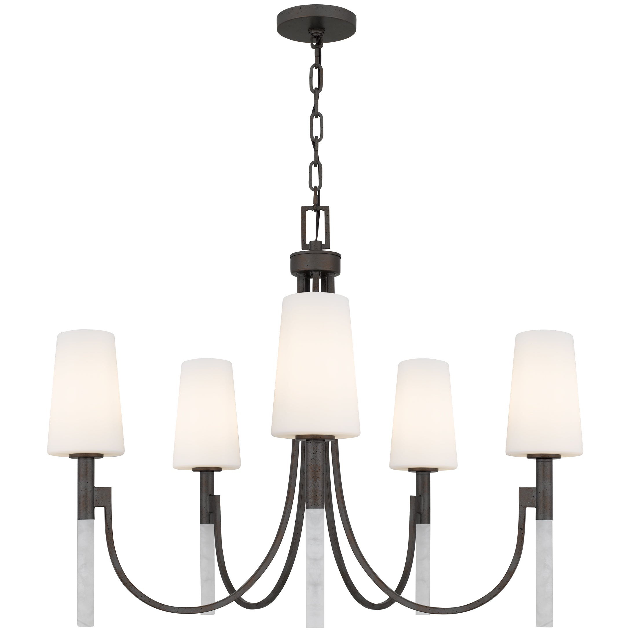 Quoizel Eloura Chandelier lustr kouřová 6 světel