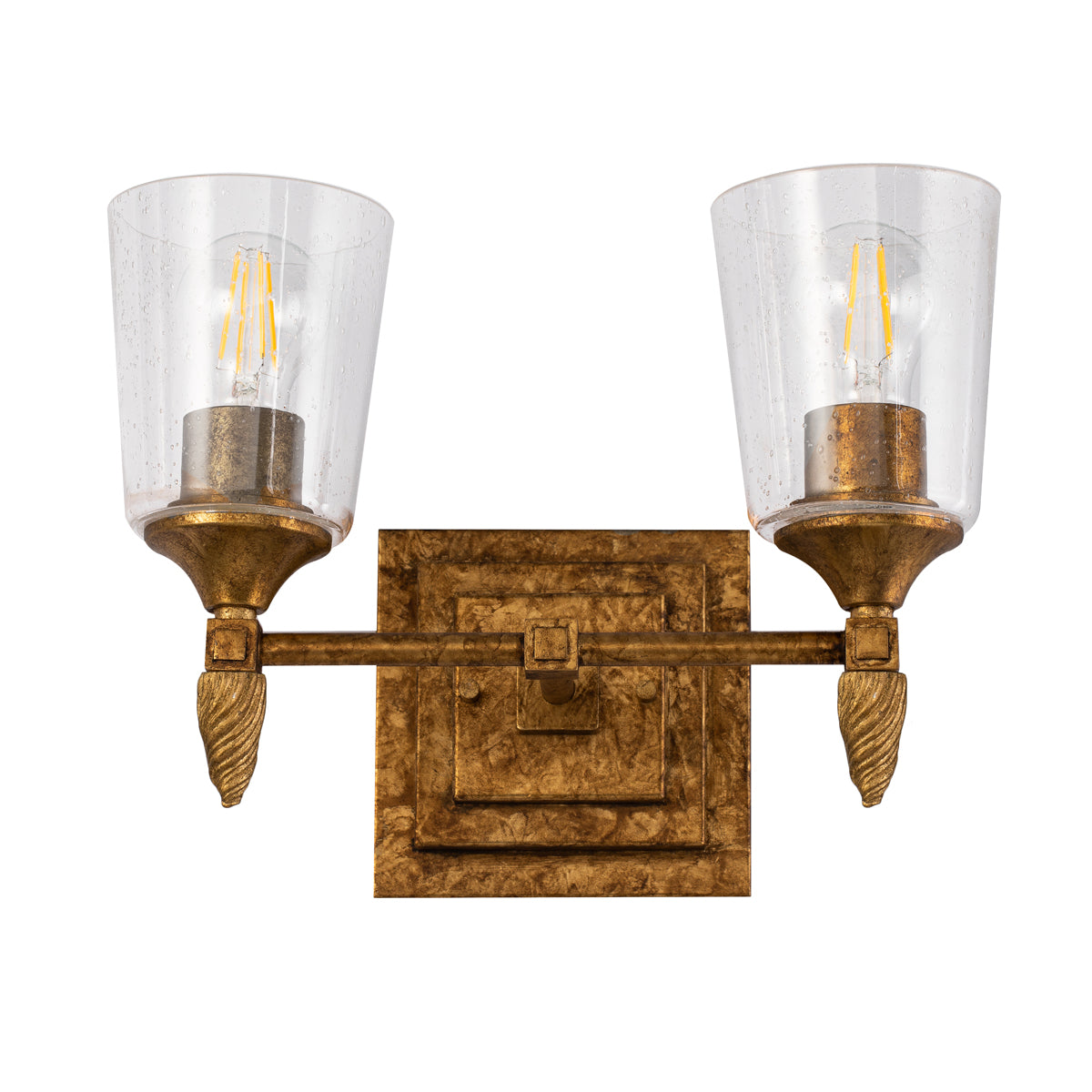 Gilded Nola Vetiver 2 Light koupelnové svítidlo zlaté