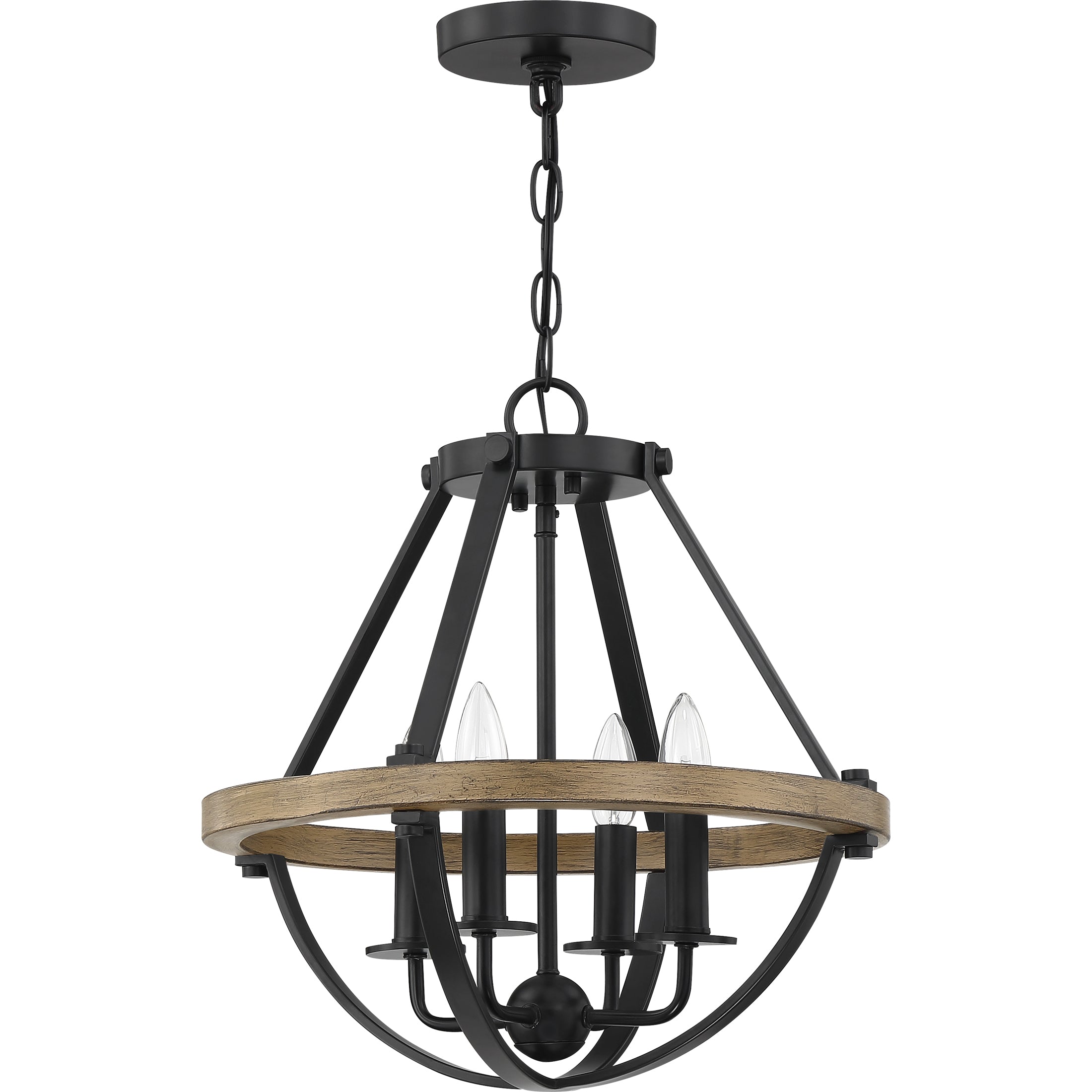 Quoizel Bartlett Pendant závěsné svítidlo černá 16"