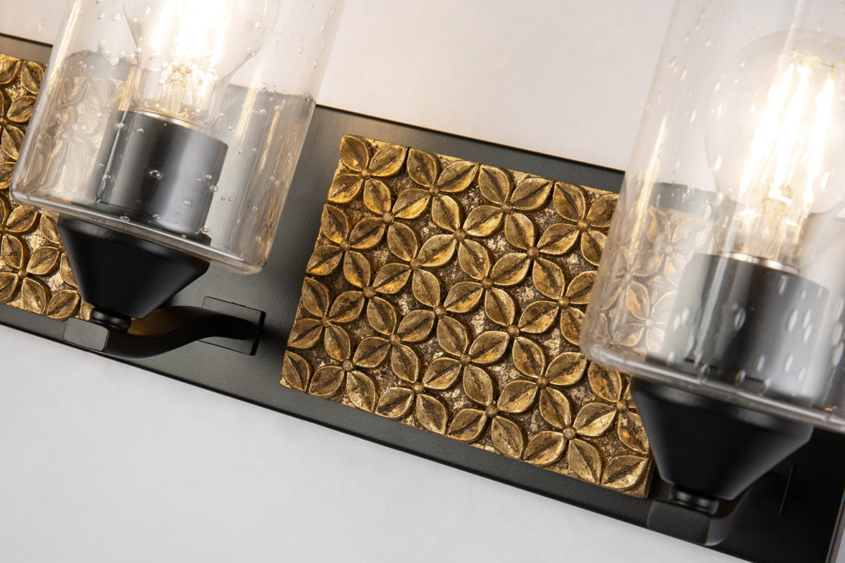 Gilded Nola Arcadia 3 Light koupelnové svítidlo čiré