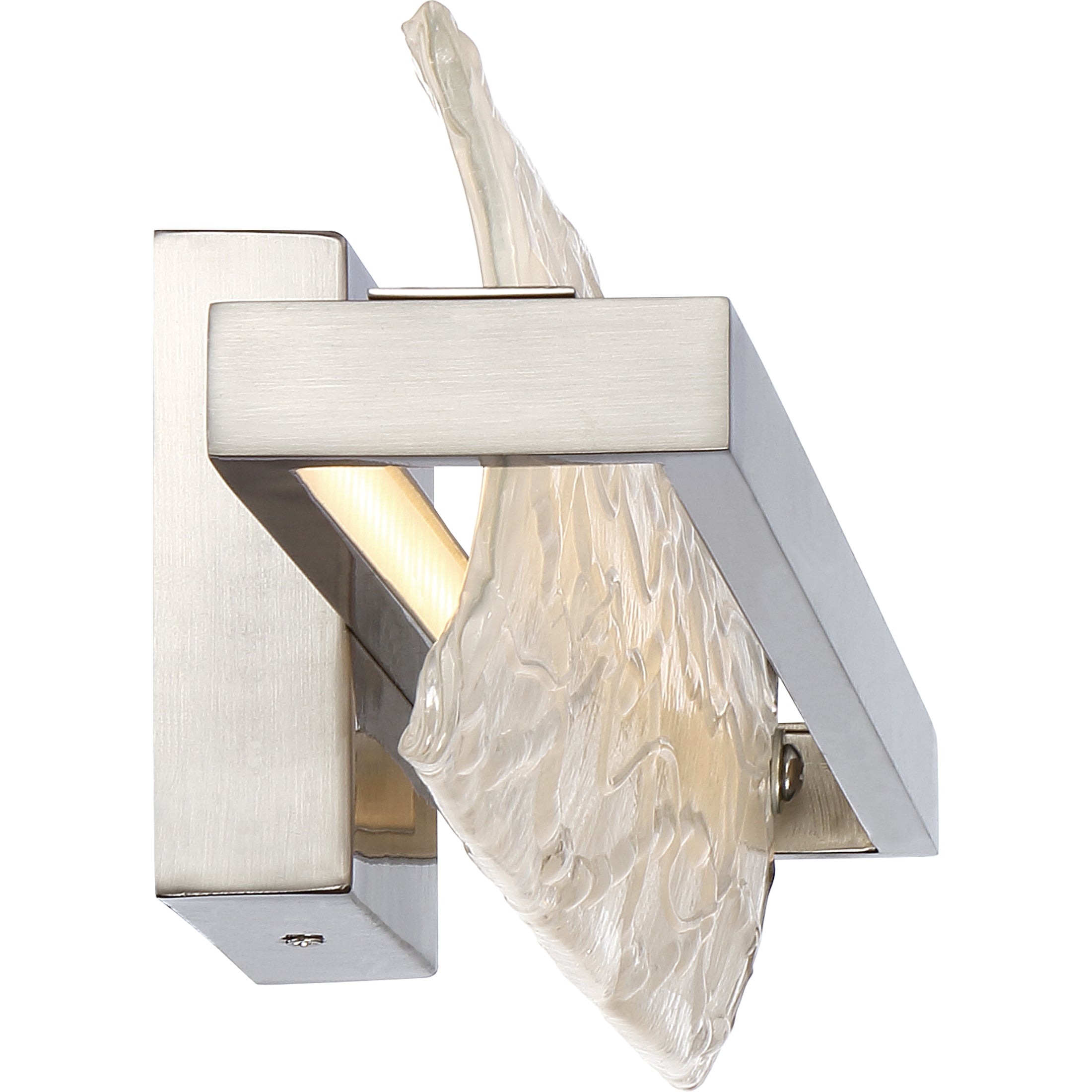 Quoizel Glacial koupelnové svítídlo nikl LED sklo