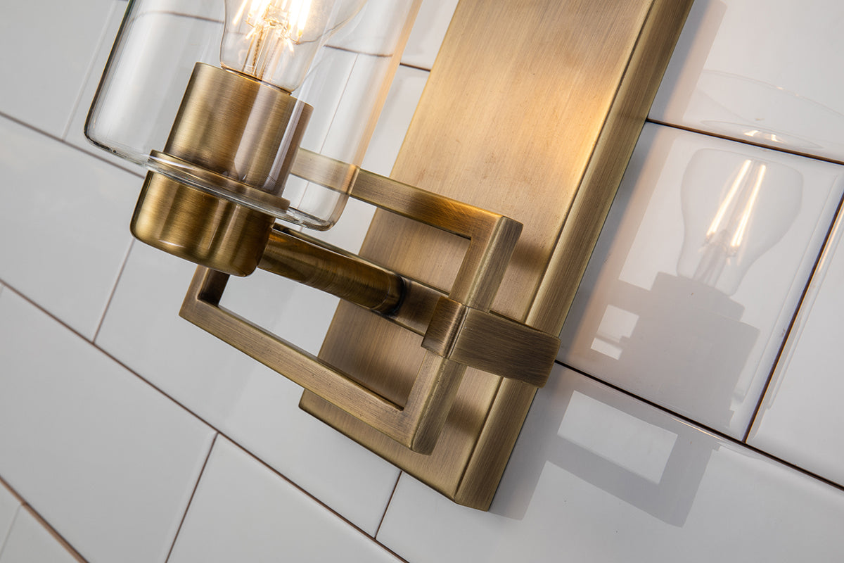 Gilded Nola Estes 1 Light koupelnové svítídlo mosaz