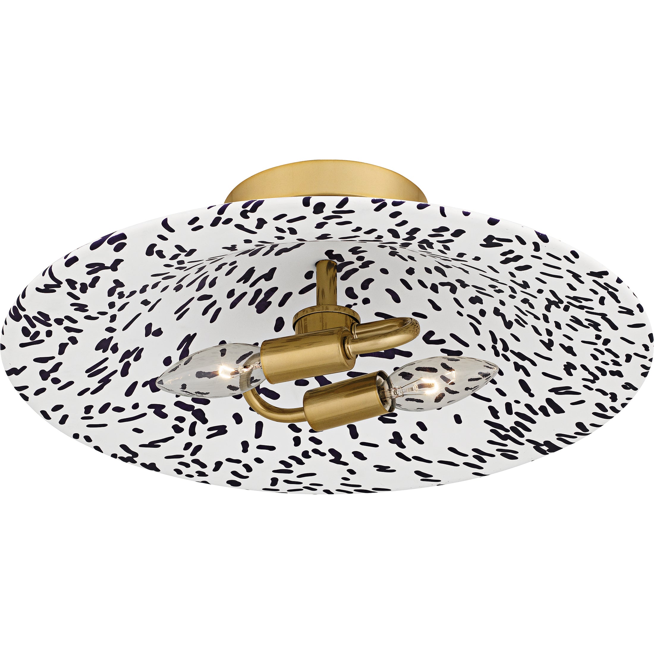 Quoizel Indigo stropnice Light Gold bílé stínidlo