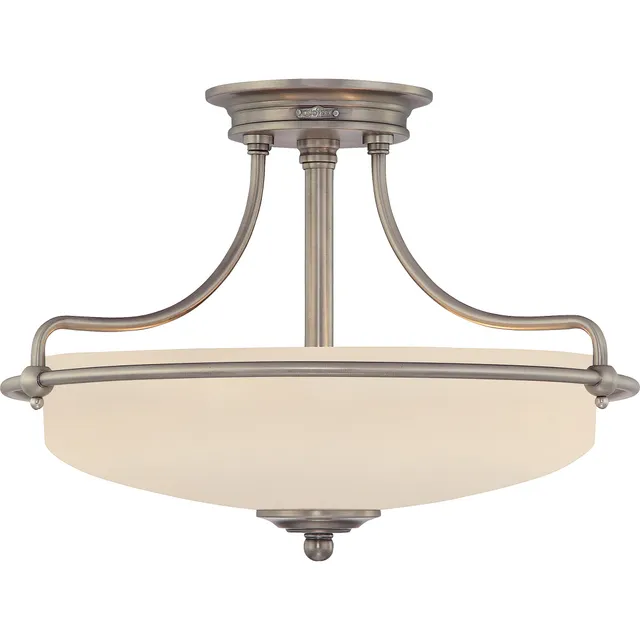 Quoizel Griffin Semi-Flush stropní světlo antique nickel 21"