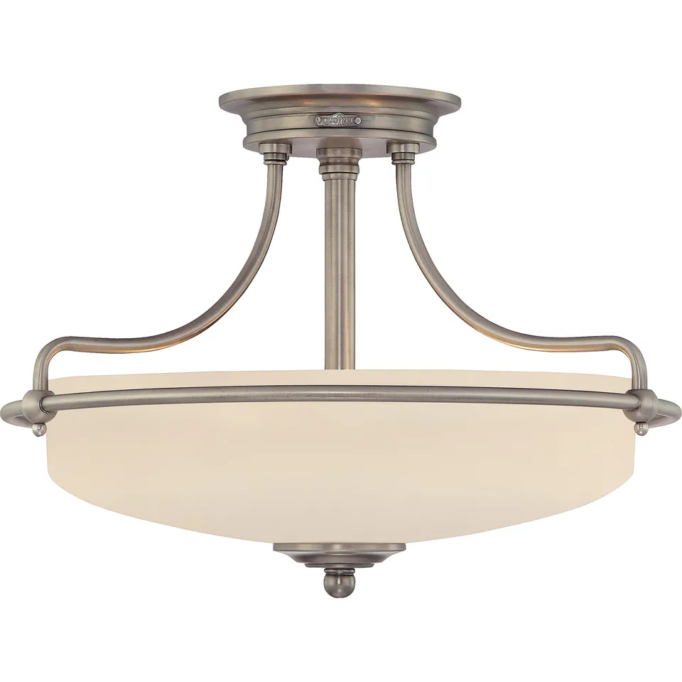 Quoizel Griffin Semi-Flush stropní světlo antique nickel 21"