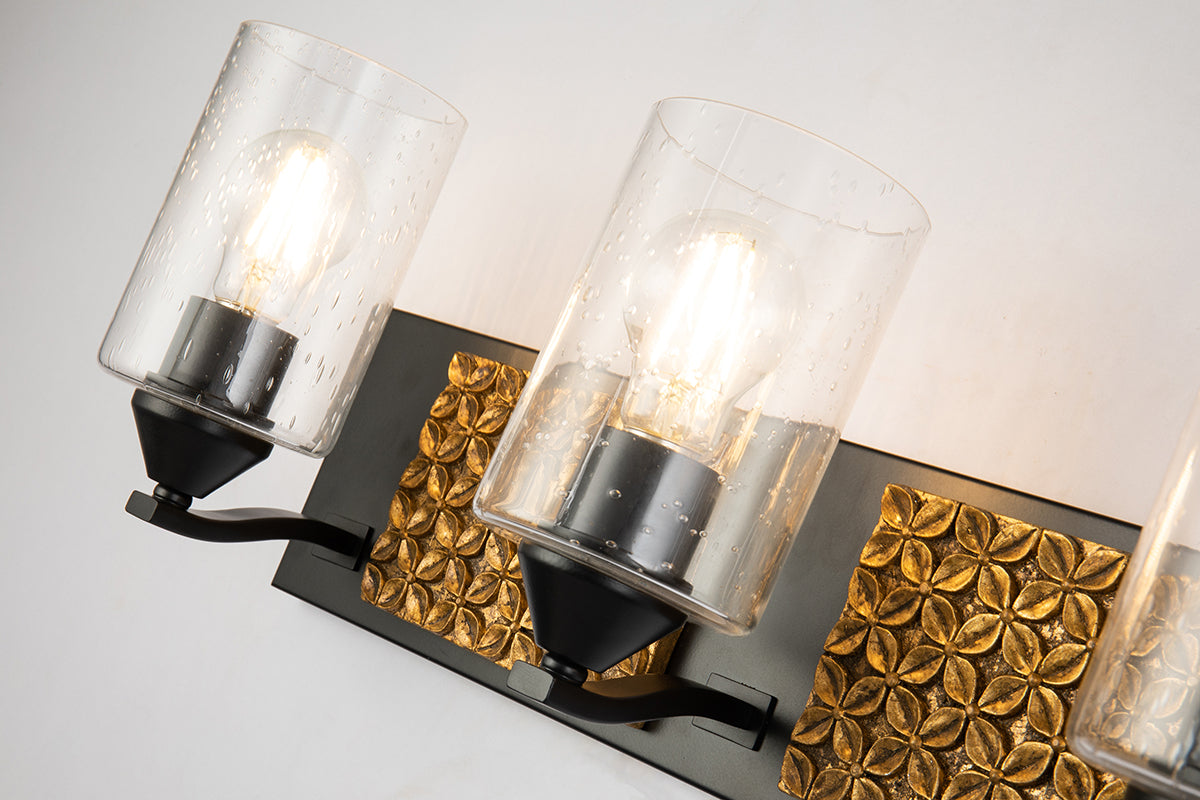 Gilded Nola Arcadia 3 Light koupelnové svítidlo čiré